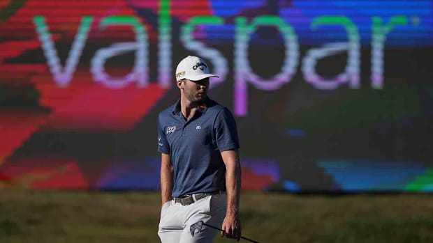 Sam Burns is pictured at the 2022 Valspar Championship.
